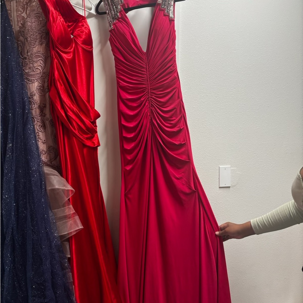 Elegant Red Evening Gown